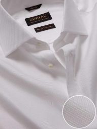 Cione Checks Cream Classic Fit Formal Cotton Shirt