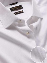 tramonti white plain cotton shirts