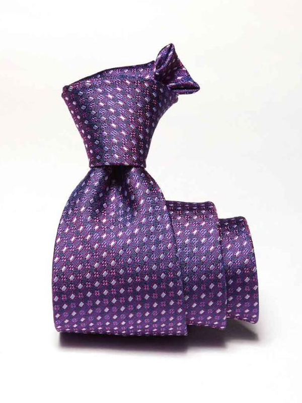 Florentine Minimal Medium Lilac Silk Tie
