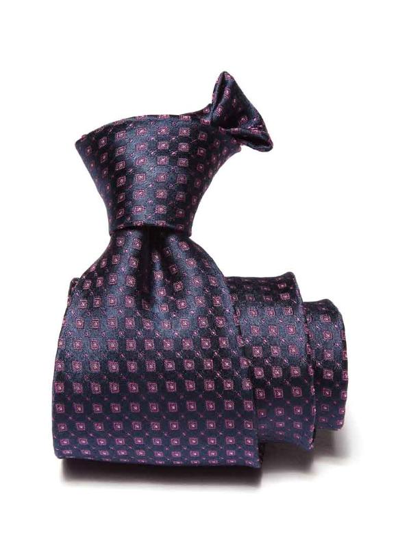 Florentine Minimal Dark Purple Silk Tie