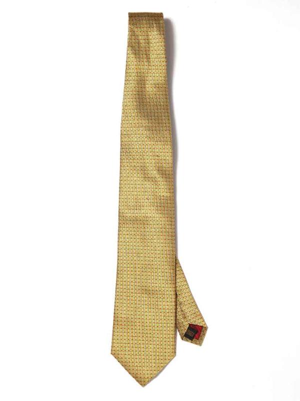 Florentine Minimal Dark Gold Silk Tie