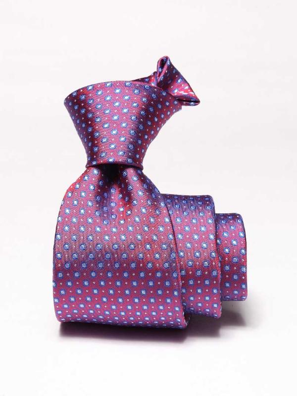 Florentine Minimal Medium Maroon Silk Tie