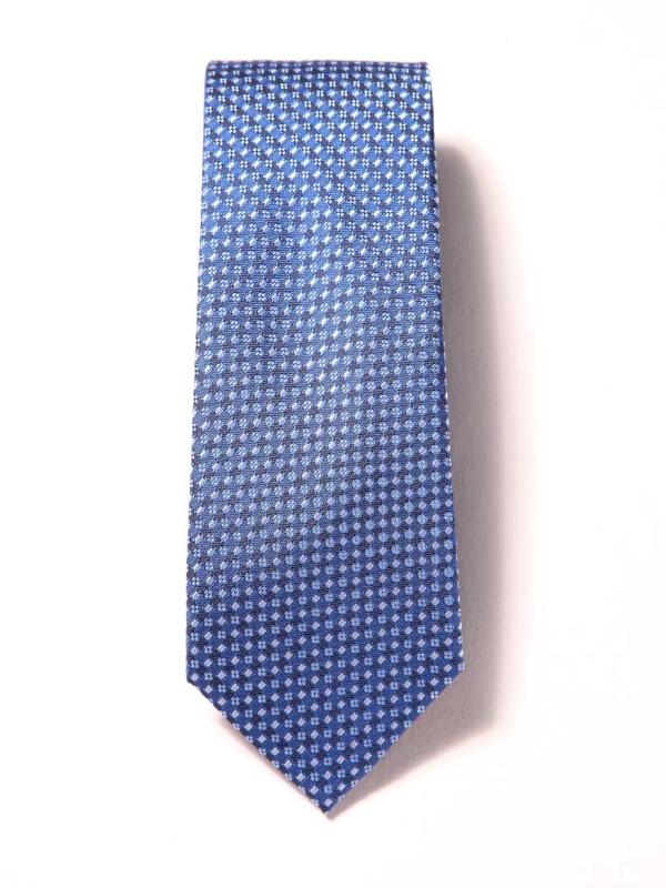 Florentine Minimal Medium Blue Silk Tie