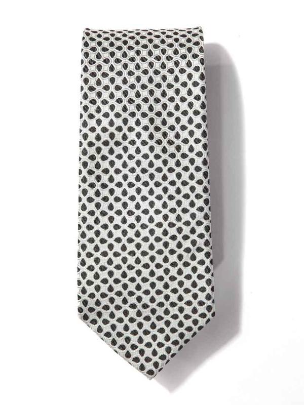Kingcrest Slim Minimal Medium Grey Polyester Tie