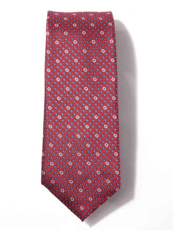 Kingcrest Slim Minimal Light Maroon Polyester Tie