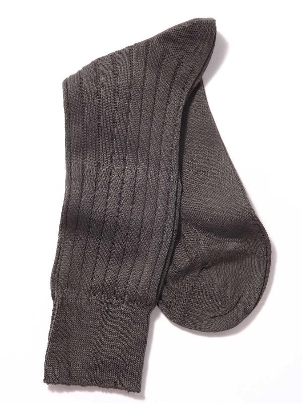 Rib Dark Grey  Cotton Socks