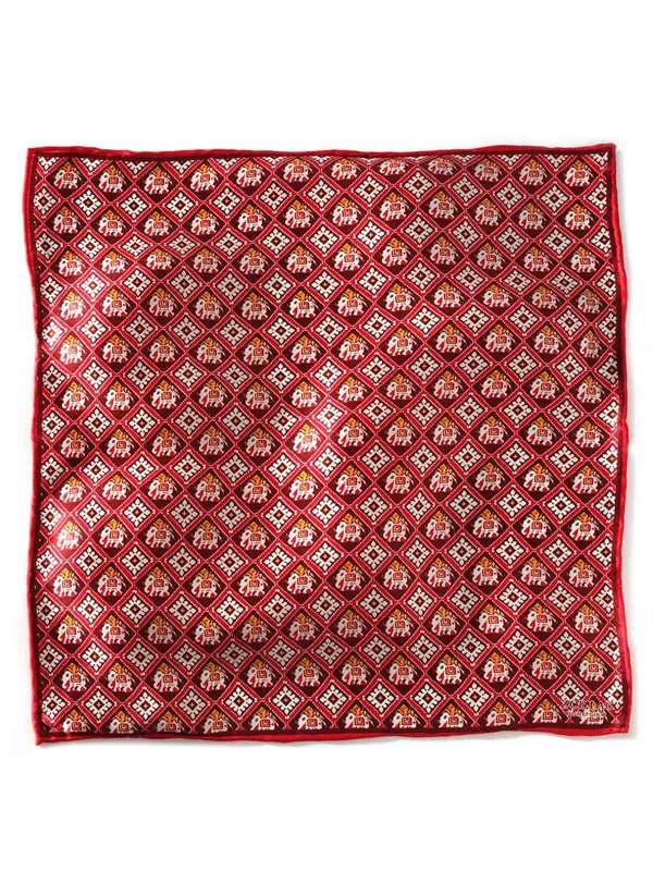 Silk Maroon and Red Pochette