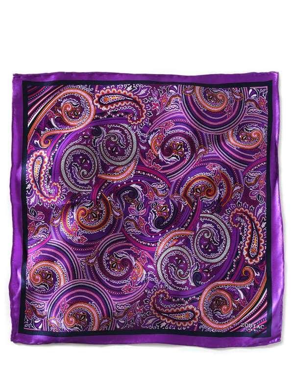 Silk Paisley Purple Pochette