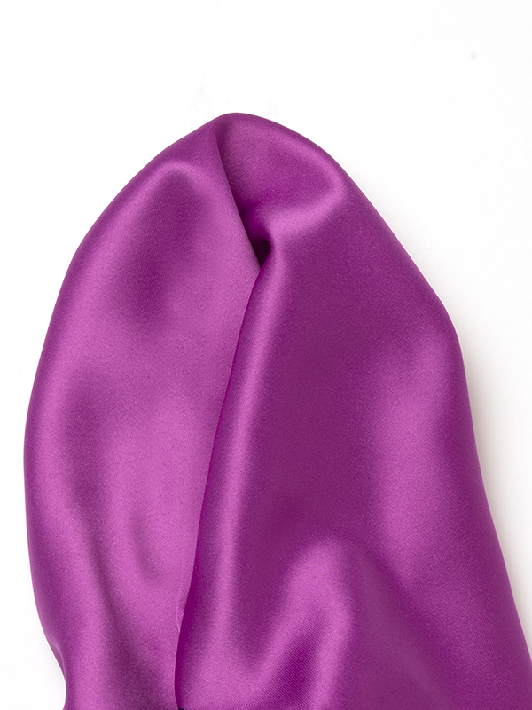 Silk Solid Purple And Navy Pochette