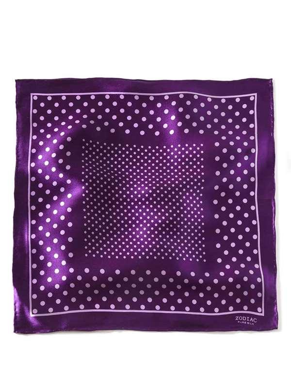 Silk Polka Purple Pochette