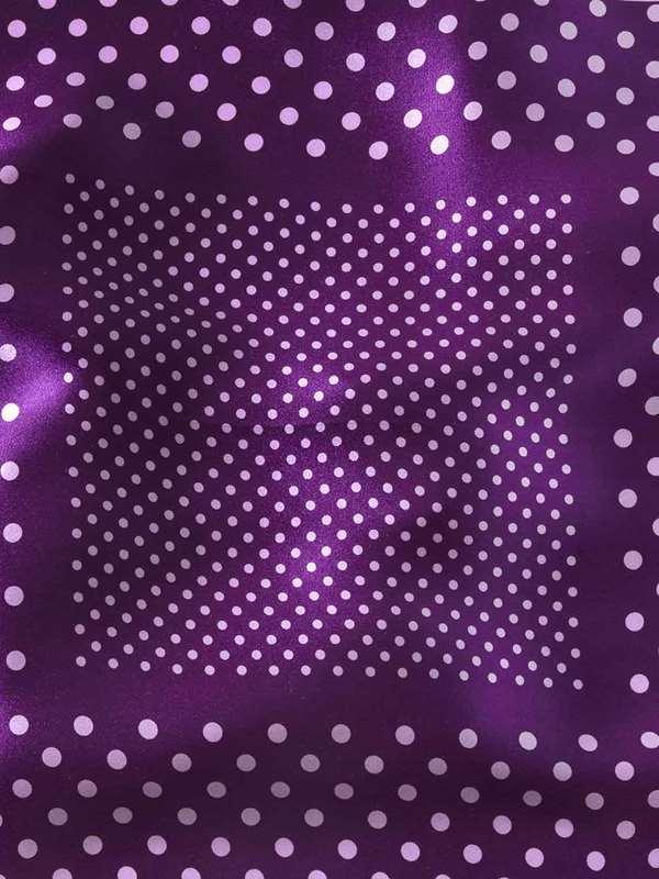 Silk Polka Purple Pochette