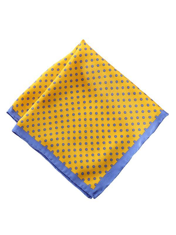 Yellow Printed Polka Dot Pochette