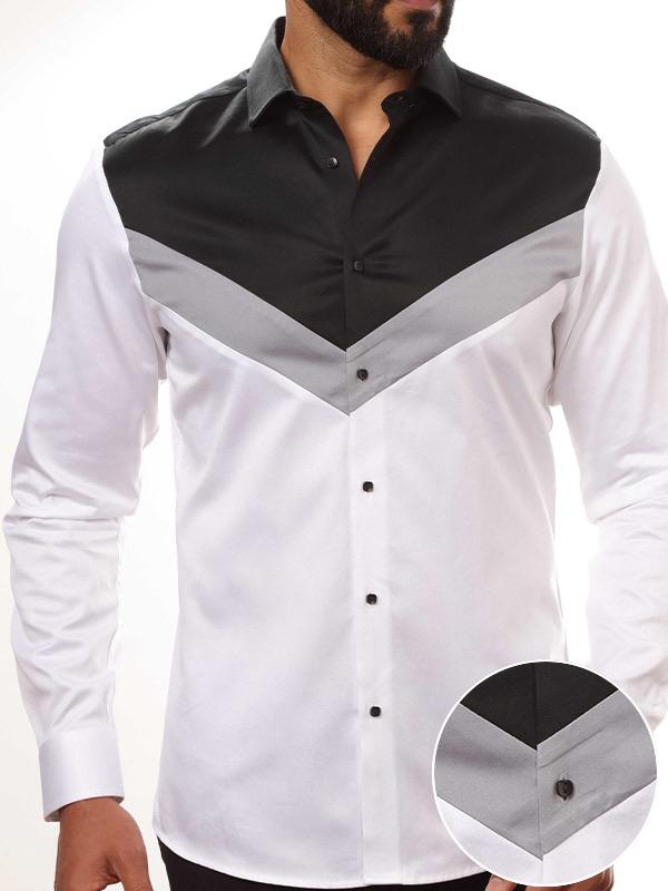 Tormund White Solid Full sleeve single cuff Slim Fit  Cotton Shirt