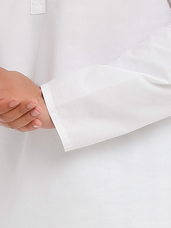 White Tailored Fit Cotton Shurta