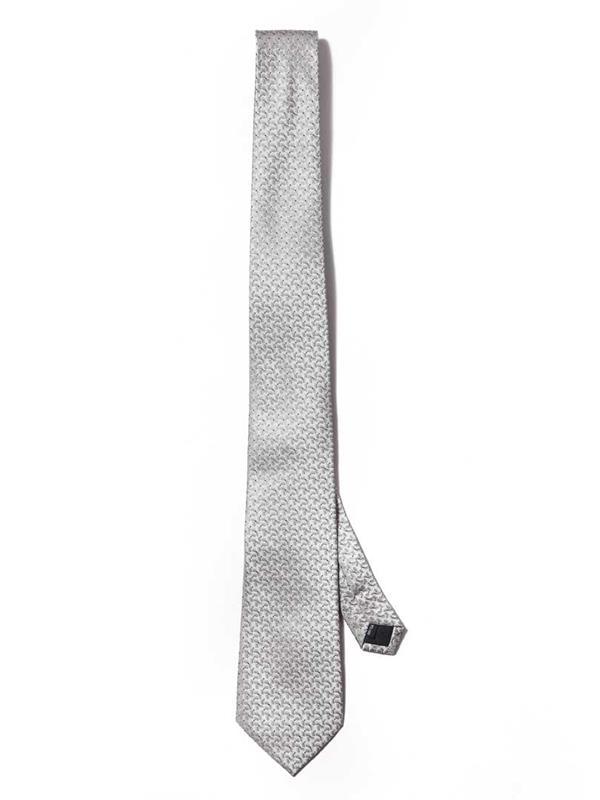 Kingcross Structure Solid Medium Grey Polyester Tie
