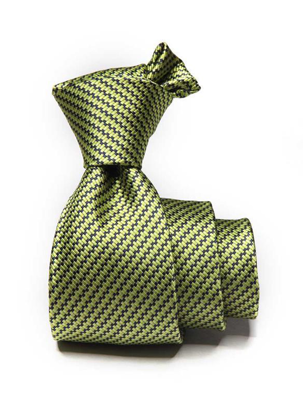 Kingcross Structure Solid Medium Green Polyester Tie