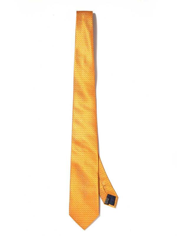 Kingcross Structure Solid Dark Gold Polyester Tie