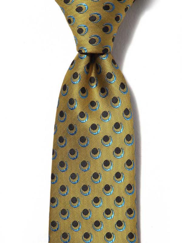 Kingscrest Minimal Dark Gold Polyester Tie