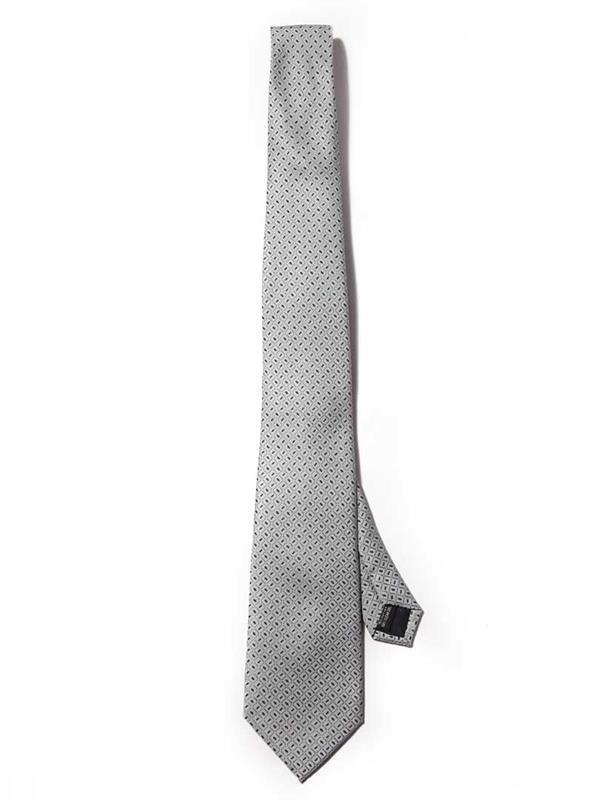 Kingscrest Minimal Medium Grey Polyester Tie