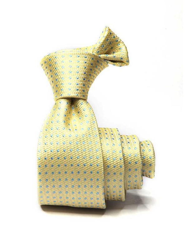 Kingscrest Minimal Light Yellow Polyester Tie