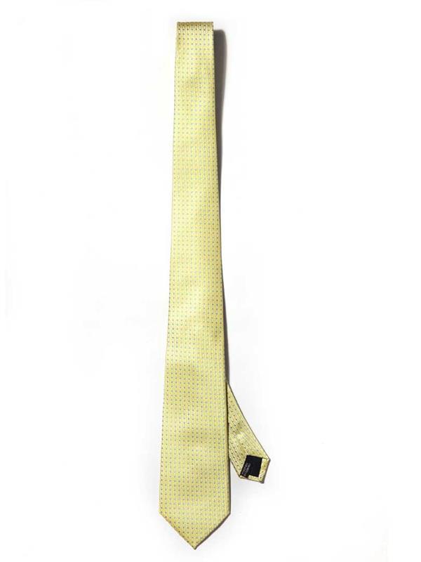 Kingscrest Minimal Light Yellow Polyester Tie