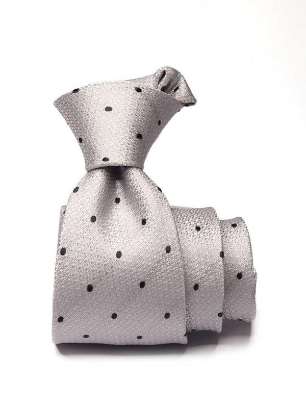 Kingscrest Minimal Light Grey Polyester Tie