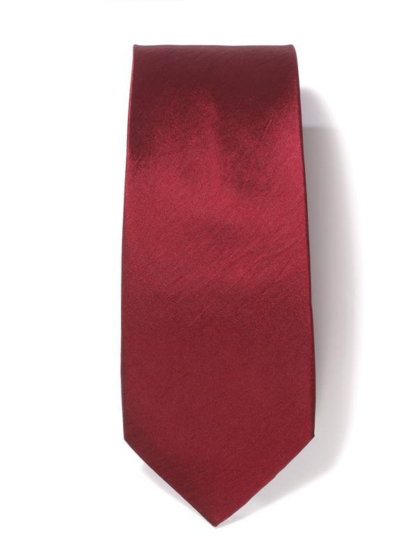Kingston Solid Dark Maroon Polyester Tie