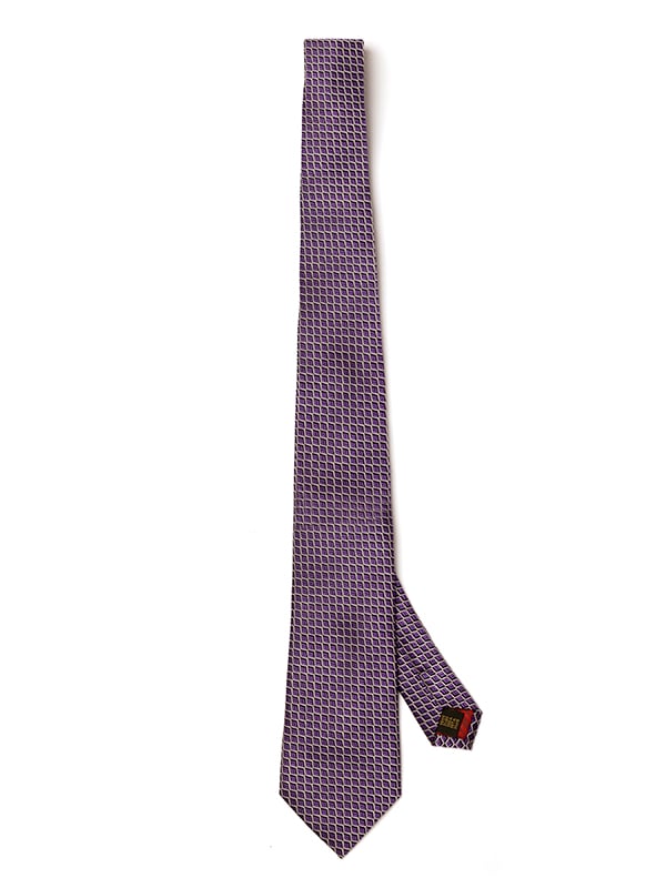 Verona All Over Dark Purple Silk Tie