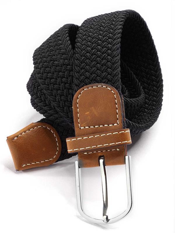 z3 Black Braided Non-leather Belt