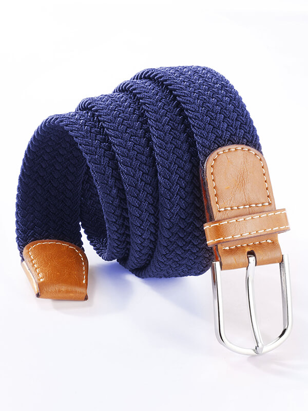 z3 Blue Braided Non-leather Belt
