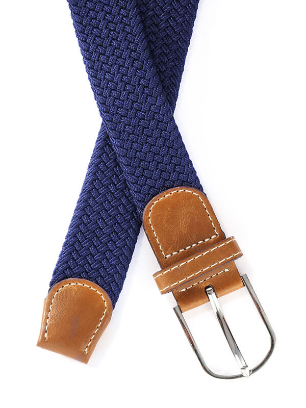 z3 Blue Braided Non-leather Belt