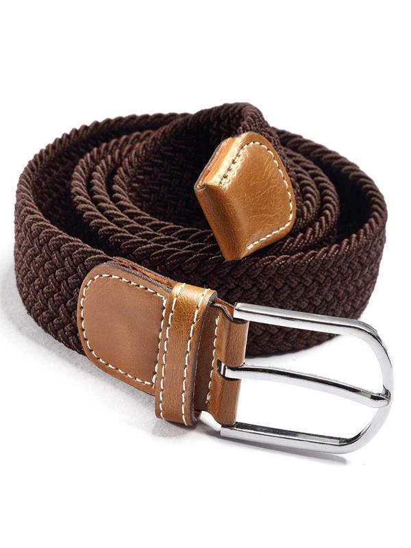 z3 Brown Braided Non-leather Belt