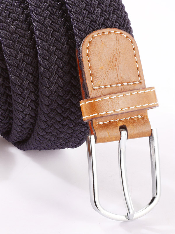 z3 Navy Braided Non-leather Belt
