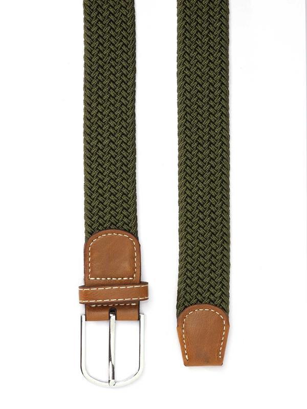 z3 Olive Braided Non-leather Belt