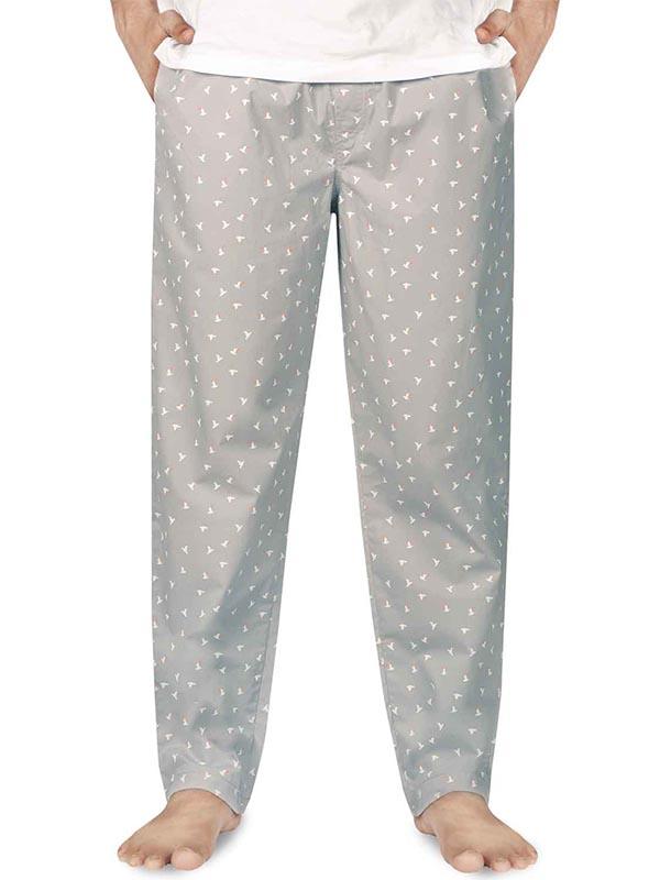 z3 Super Soft Jimmies Light Grey Printed Pyjamas