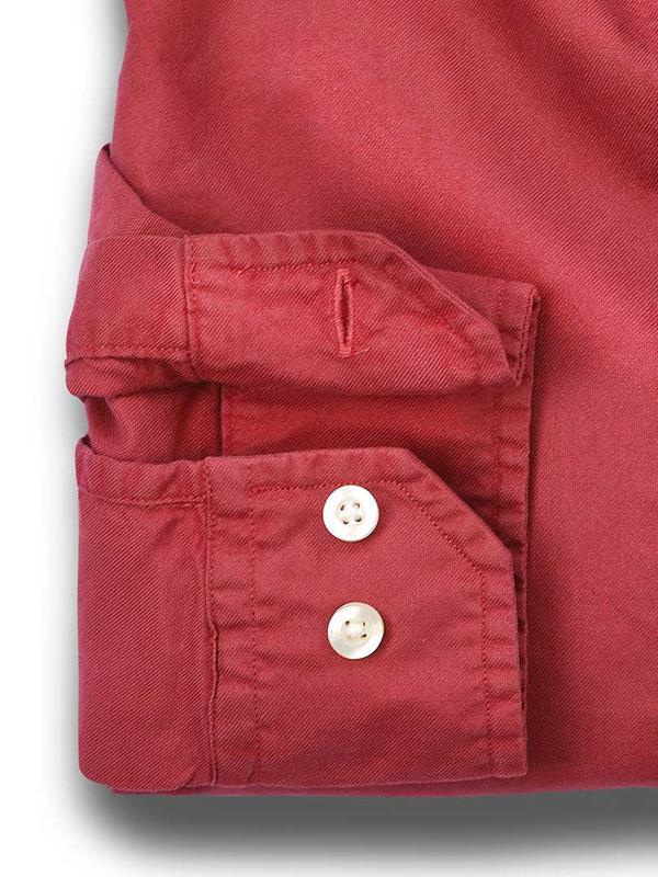 Bale Red Solid Full sleeve single cuff   Cotton Shirt