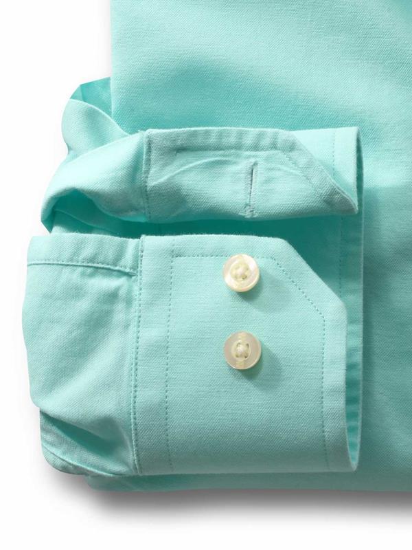 Nido Sea Green Solid Full sleeve single cuff   Cotton Shirt