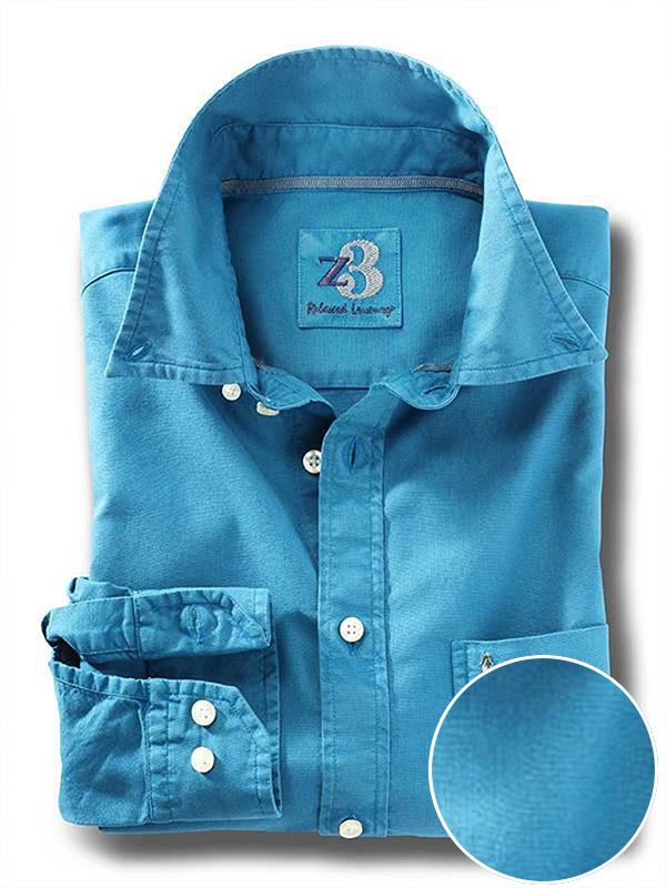 Bale Turquoise Solid Full sleeve single cuff   Cotton Shirt