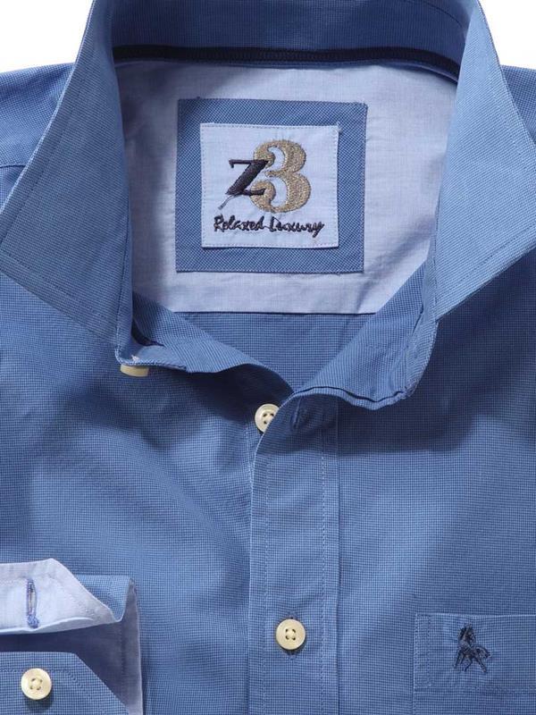 Pilsner Blue Check    Cotton Shirt