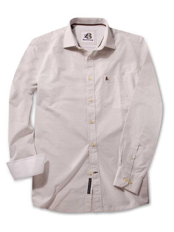 Crete Cream Striped    Cotton Shirt