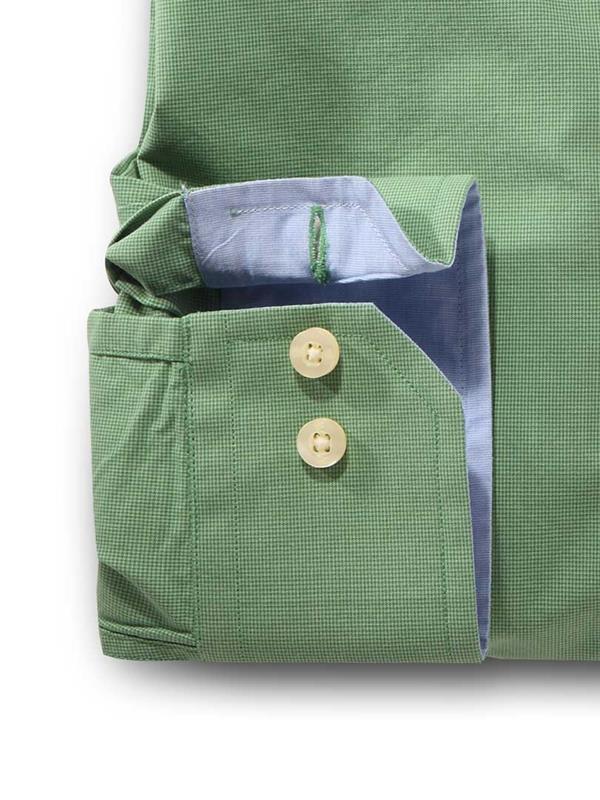 Pilsner Green Check    Cotton Shirt