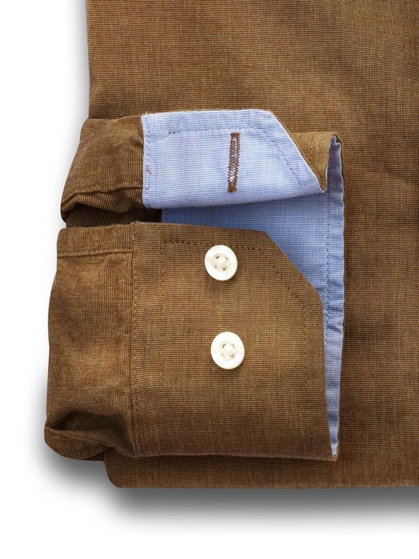 Daniel Ochre Solid Full sleeve single cuff   Cotton Shirt