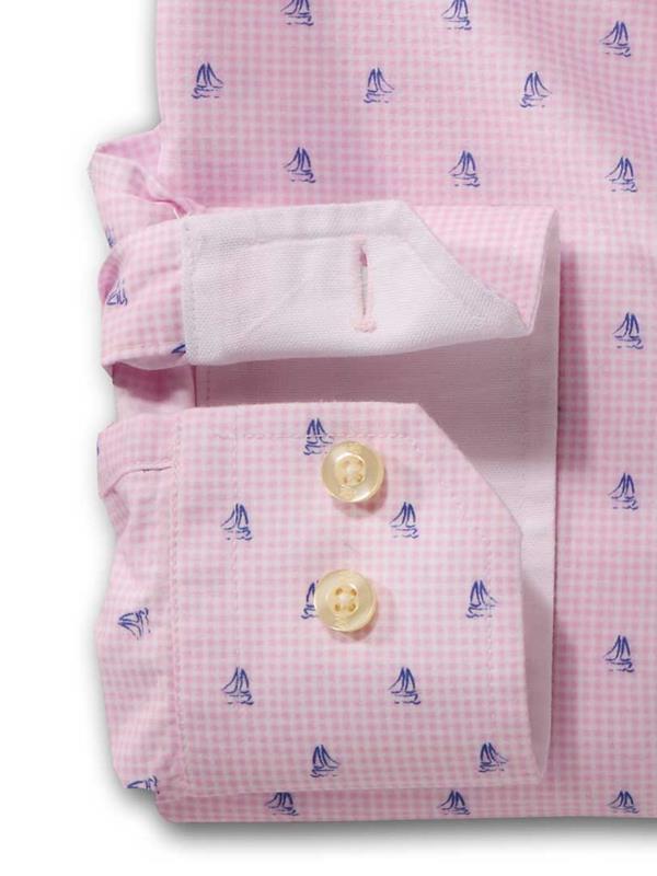 Sail Pink Check    Cotton Shirt