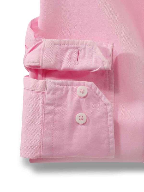 Tottenham Pink Solid Full sleeve single cuff   Cotton Shirt
