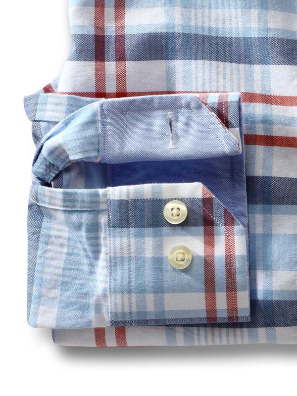 Lanikai Red Check Full sleeve single cuff   Cotton Shirt