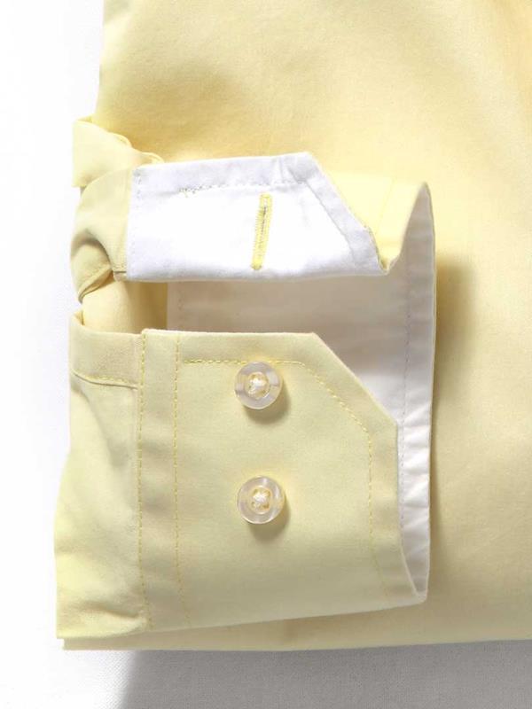 Bloom Yellow Solid    Cotton Shirt