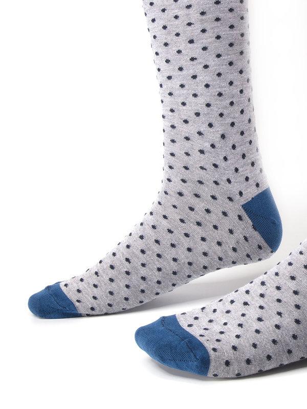 Z3 Grey/ Blue Dots Socks