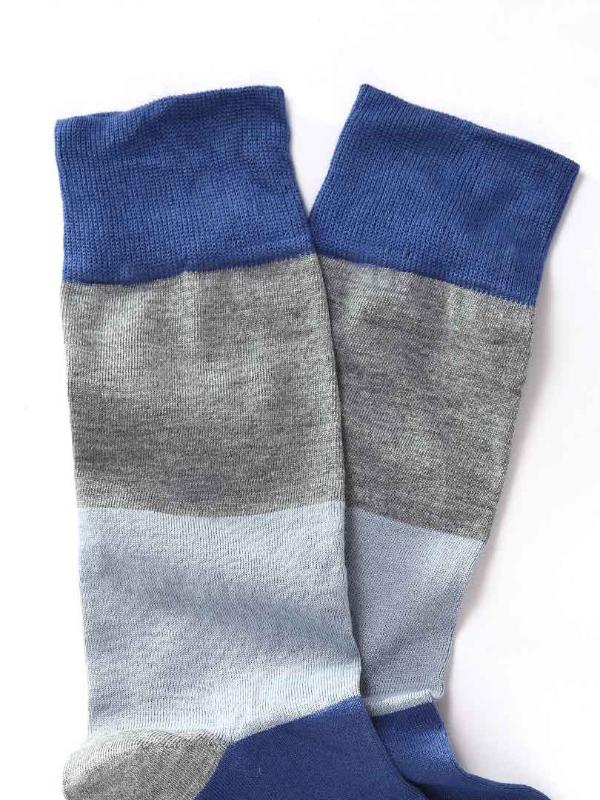 Z19 Sky/ Blue Stripes Cotton Socks