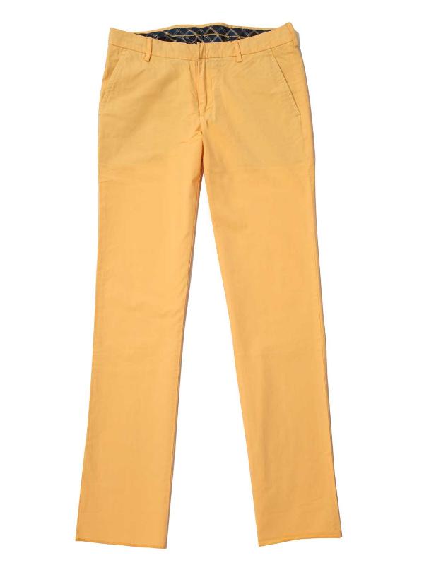 Z3 Chino NL Yellow Tailored Fit Cotton Trousers