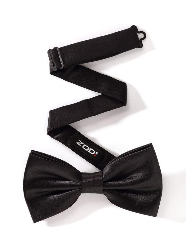 ZBT-17 Solid Black Polyester Bow Tie